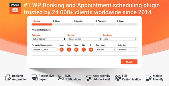 Bookly PRO Appointment Booking